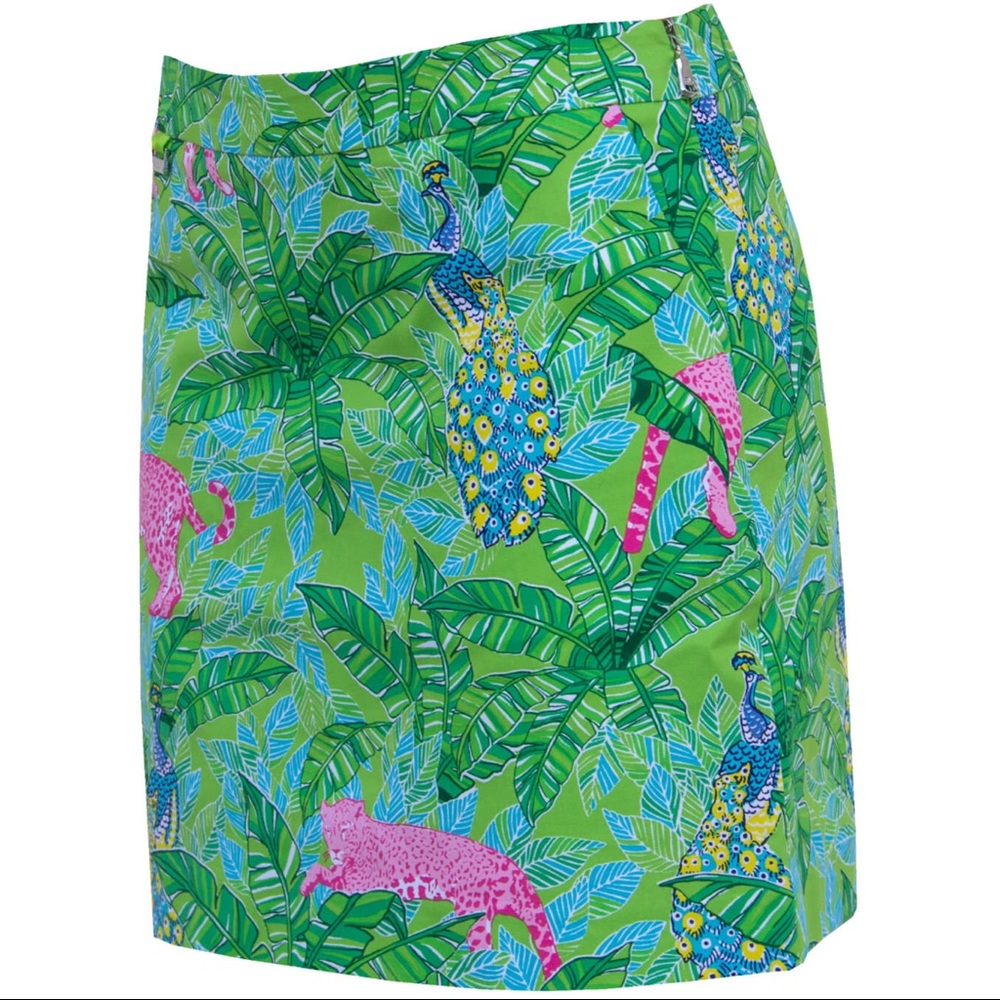 Polo Golf Skort Peacock & Panther Print NWT